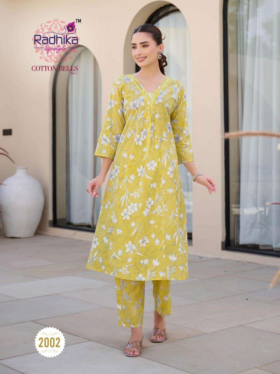 Radhika lifestyle cotton bells vol 2 Surat wholesale kurtis market