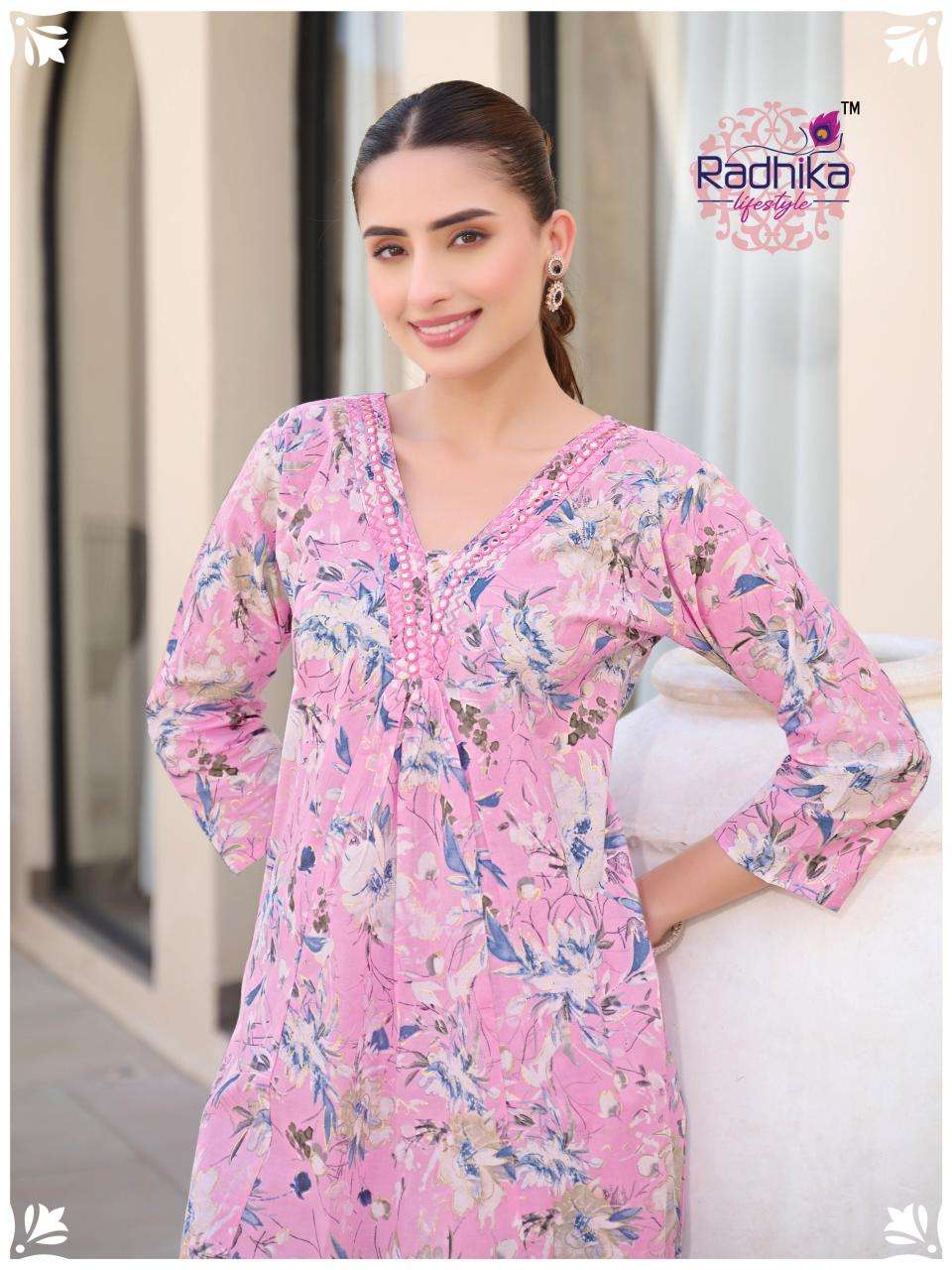 Radhika lifestyle cotton bells vol 2 Surat wholesale kurtis market