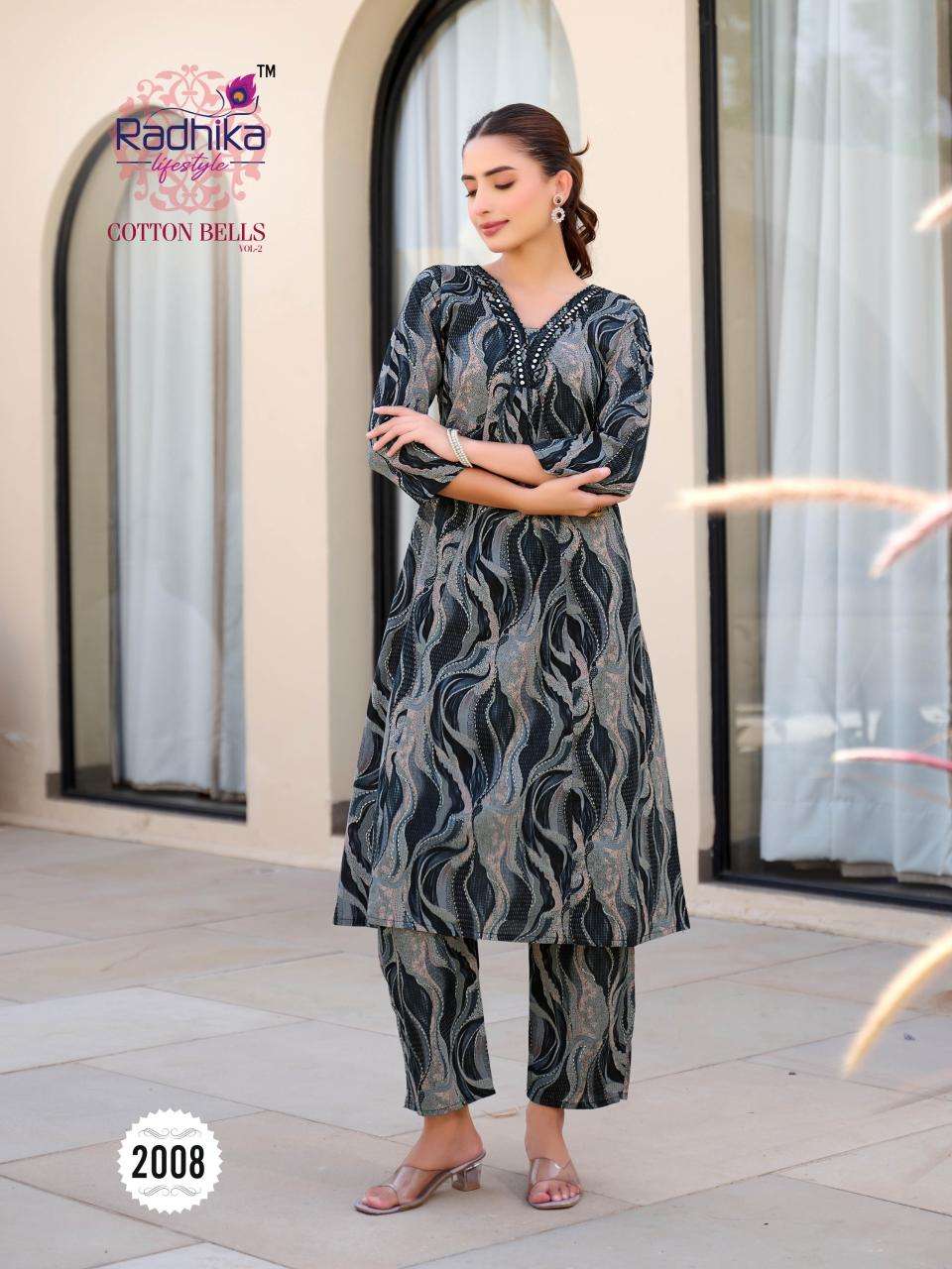 Radhika lifestyle cotton bells vol 2 Surat wholesale kurtis market