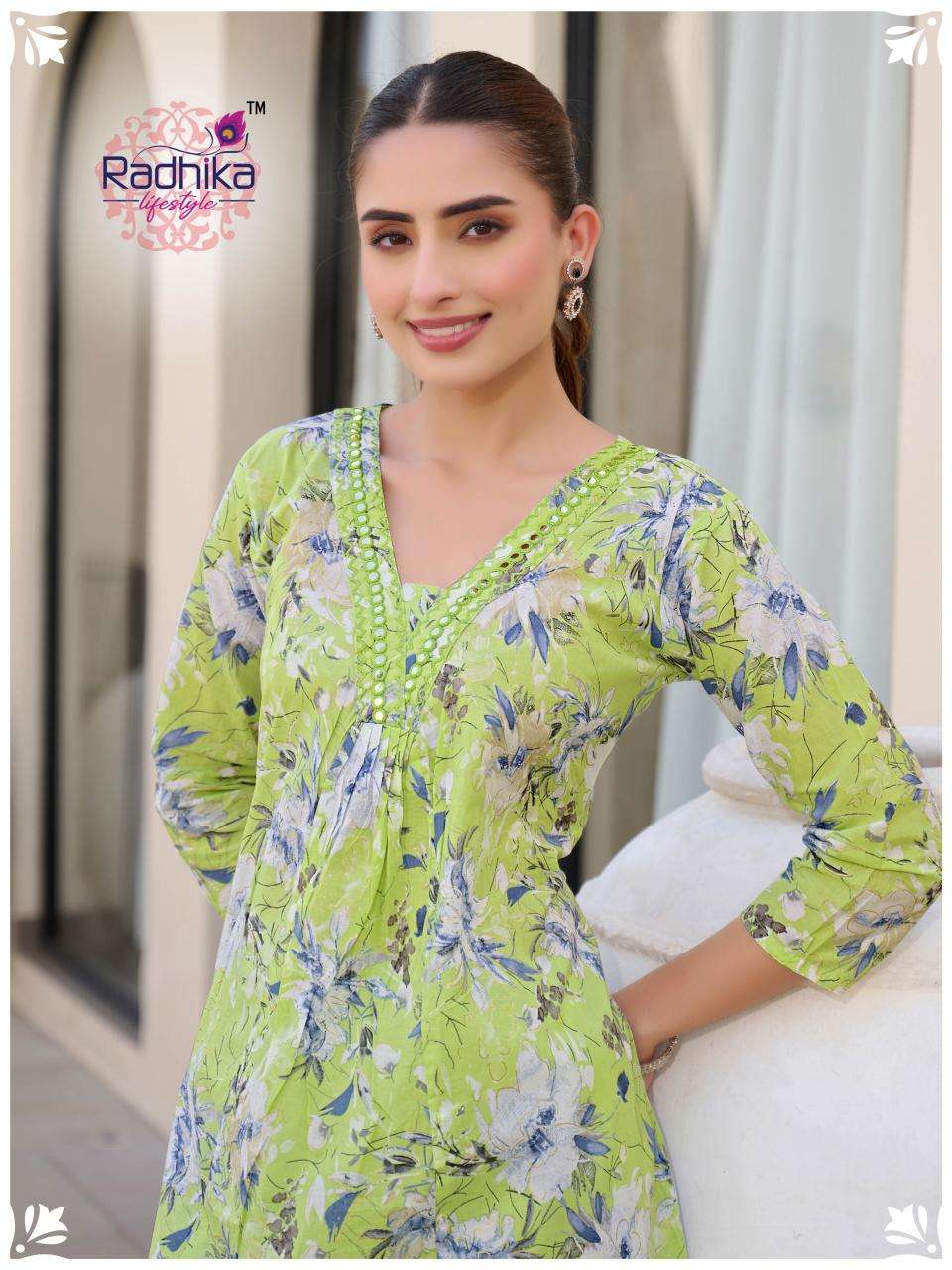 Radhika lifestyle cotton bells vol 2 Surat wholesale kurtis market
