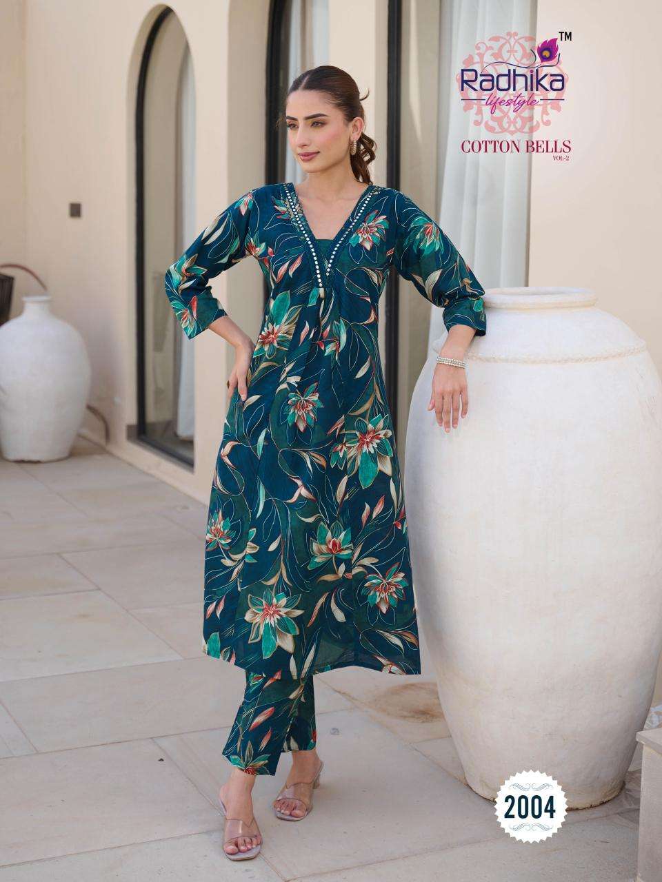 Radhika lifestyle cotton bells vol 2 Surat wholesale kurtis market