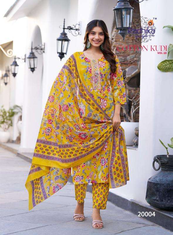 Radhika lifestyle cotton kuddi vol 20 Wholesale Kurti supplier in Mumbai
