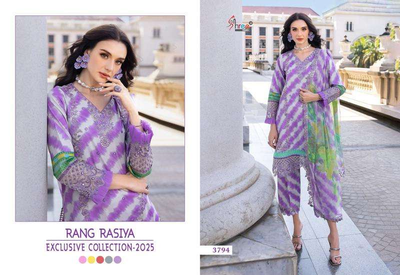 Rang rasiya exclusive collection-2025 Dress materials manufacturer in Delhi