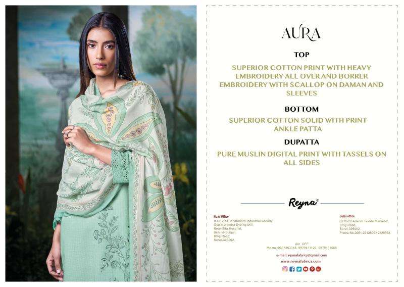 Reyna aura Wholesale dress materials supplier in Surat