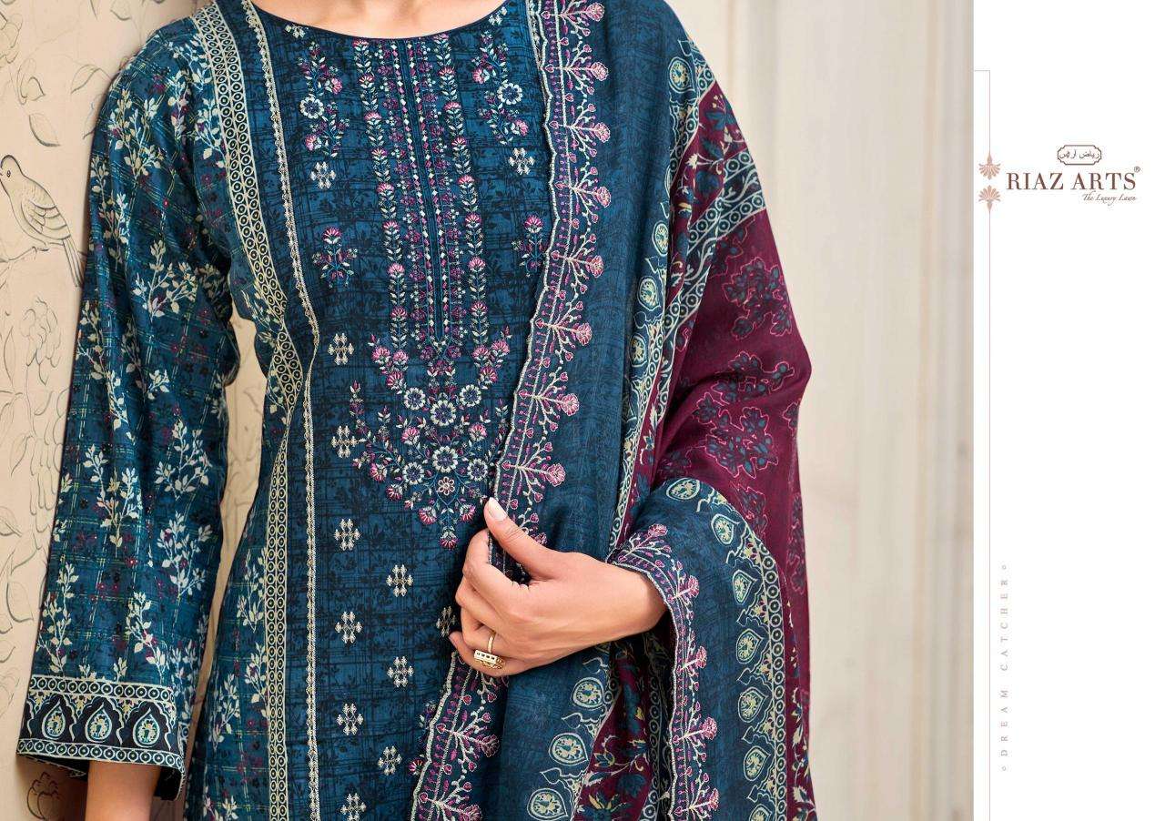 Riaz arts chevron Unstitched dress material wholesale