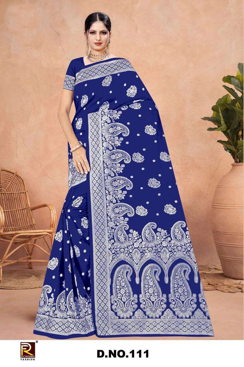 Ronisha fashion d.no.111 Kolkata wholesale saree suppliers