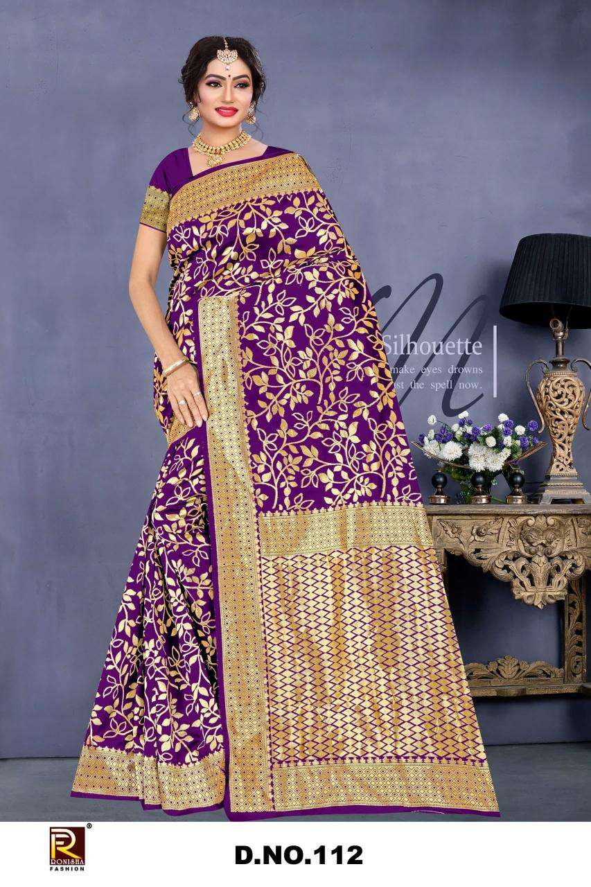 Ronisha fashion d.no.112 Designer sarees in Kolkata