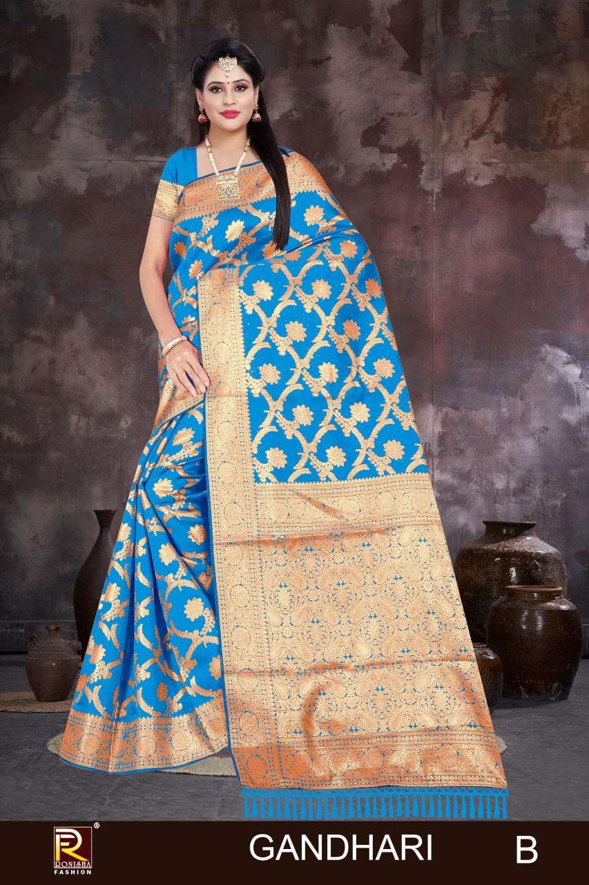 Ronisha fashion gandhari Indian saree wholesale online