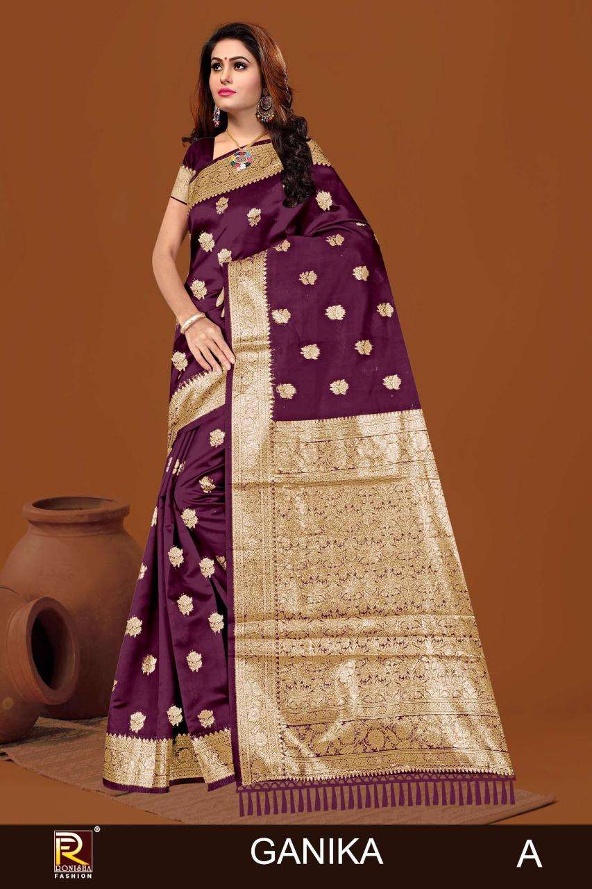 Ronisha fashion ganika banarasi Saree suppliers in Bengaluru