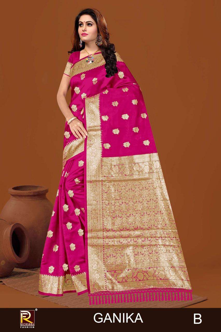 Ronisha fashion ganika banarasi Saree suppliers in Bengaluru
