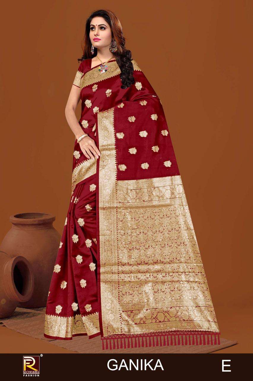 Ronisha fashion ganika banarasi Saree suppliers in Bengaluru