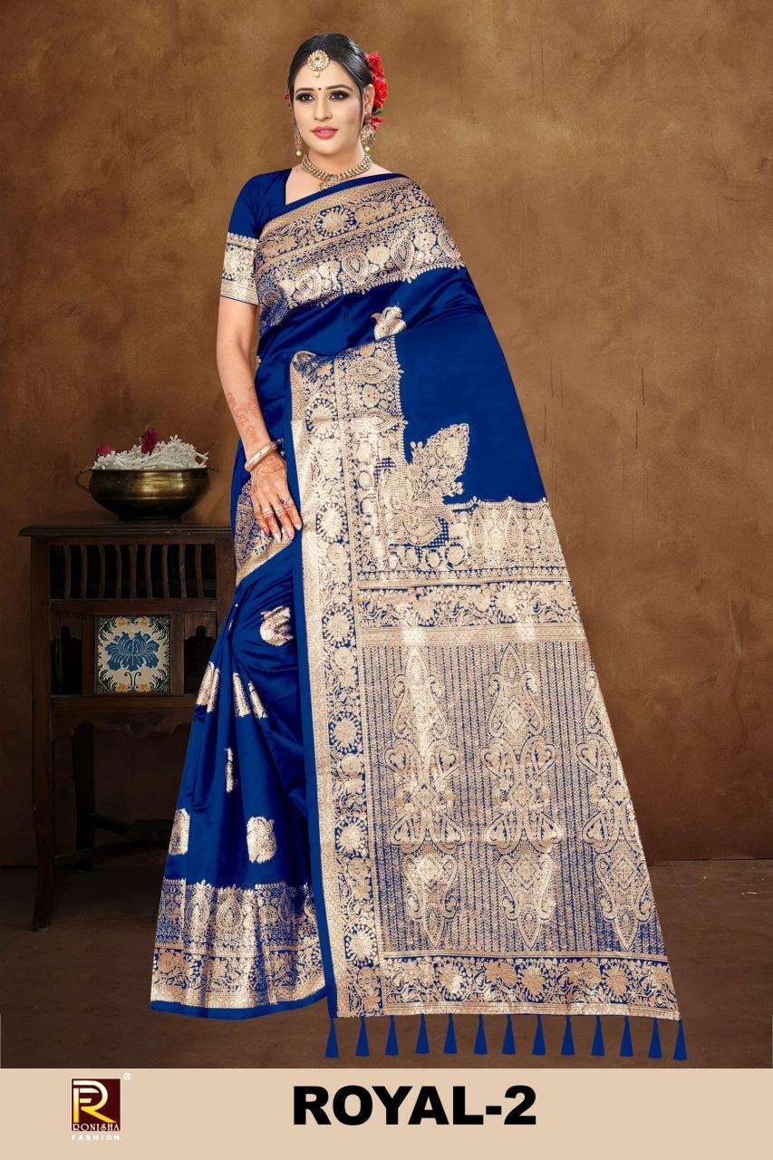 Ronisha fashion royal 2 Indian sarees wholesale