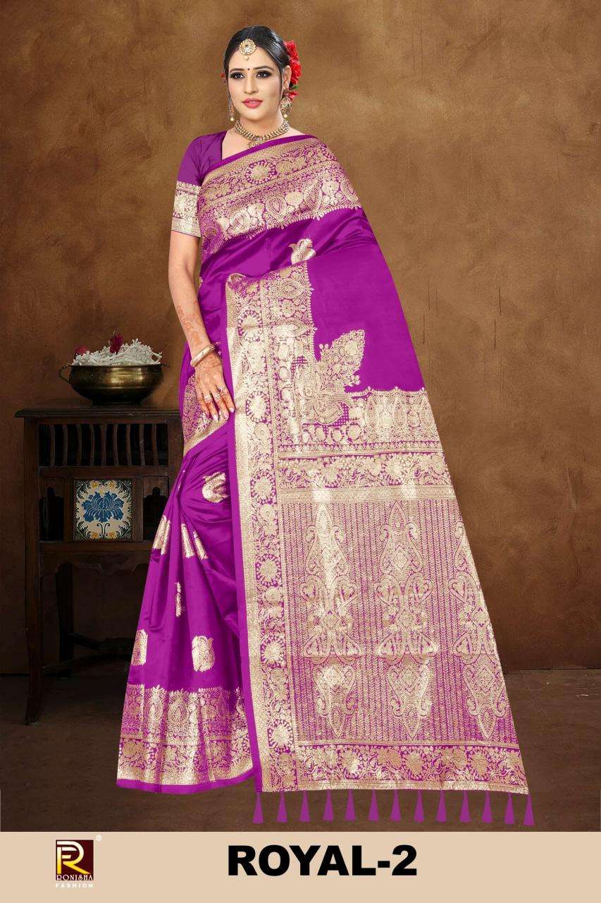 Ronisha fashion royal 2 Indian sarees wholesale
