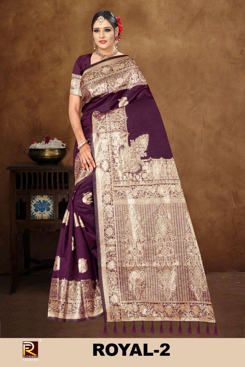 Ronisha fashion royal 2 Indian sarees wholesale