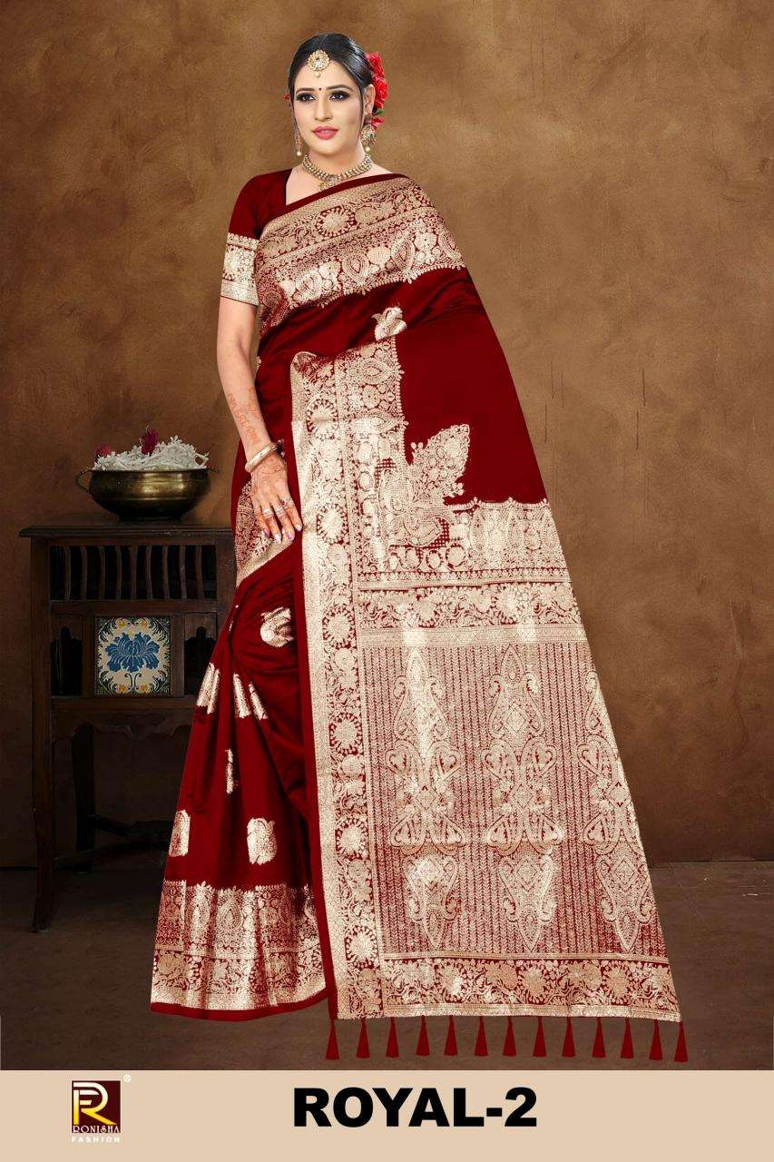 Ronisha fashion royal 2 Indian sarees wholesale