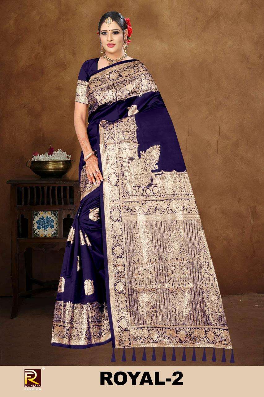 Ronisha fashion royal 2 Indian sarees wholesale