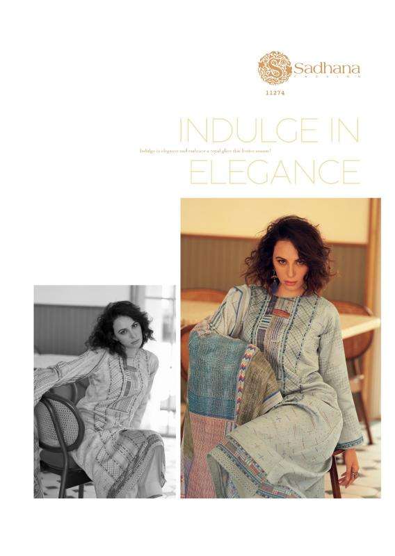 Sadhana fashion gulfidan Unstitched dress material wholesale