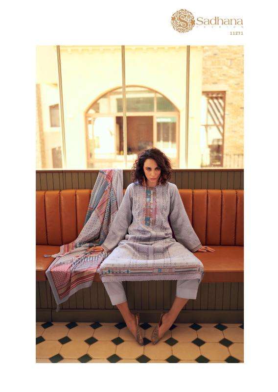 Sadhana fashion gulfidan Unstitched dress material wholesale