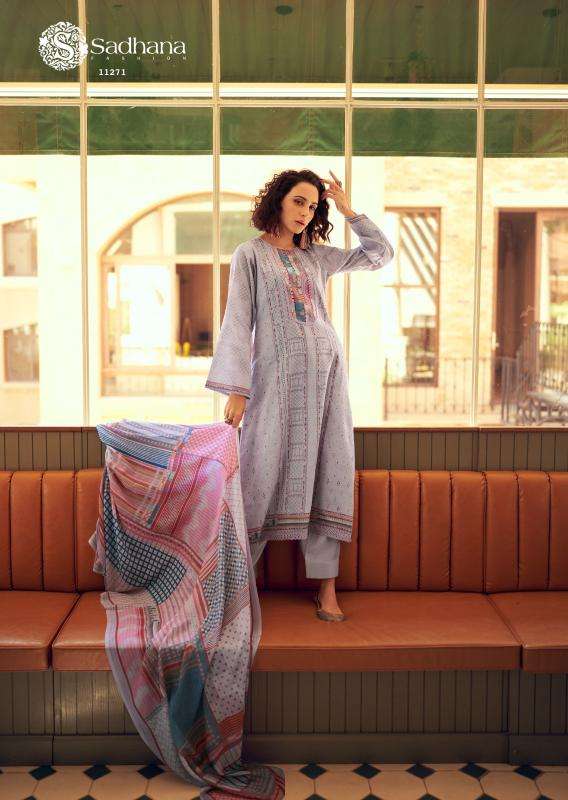 Sadhana fashion gulfidan Unstitched dress material wholesale