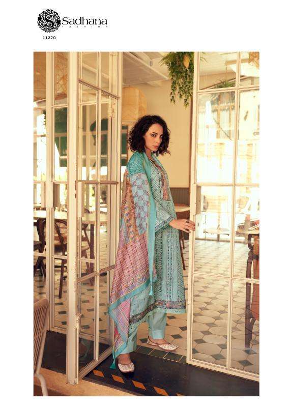Sadhana fashion gulfidan Unstitched dress material wholesale