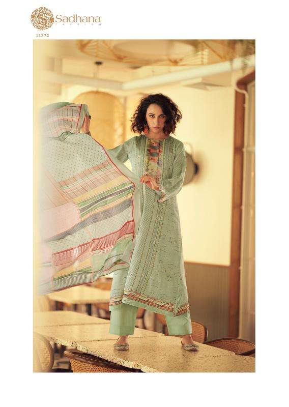 Sadhana fashion gulfidan Unstitched dress material wholesale