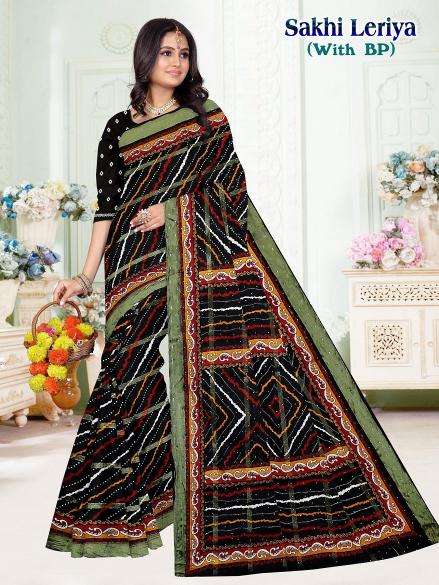 Sakhi leriya cotton printed Wholesale saree supplier in surat