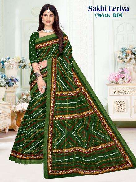 Sakhi leriya cotton printed Wholesale saree supplier in surat