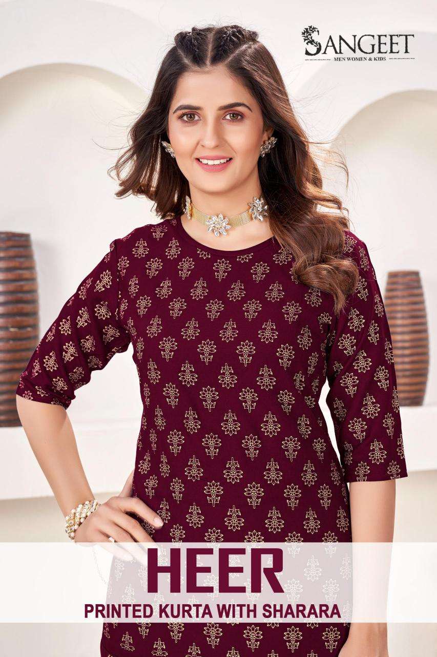 Sangeet heer printed best cheapest kurti manufacturer in surat
