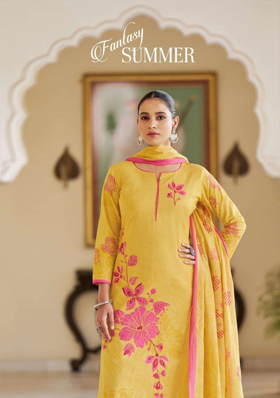 Sargam fantacy summer camrik Dress materials wholesaler in Hyderabad
