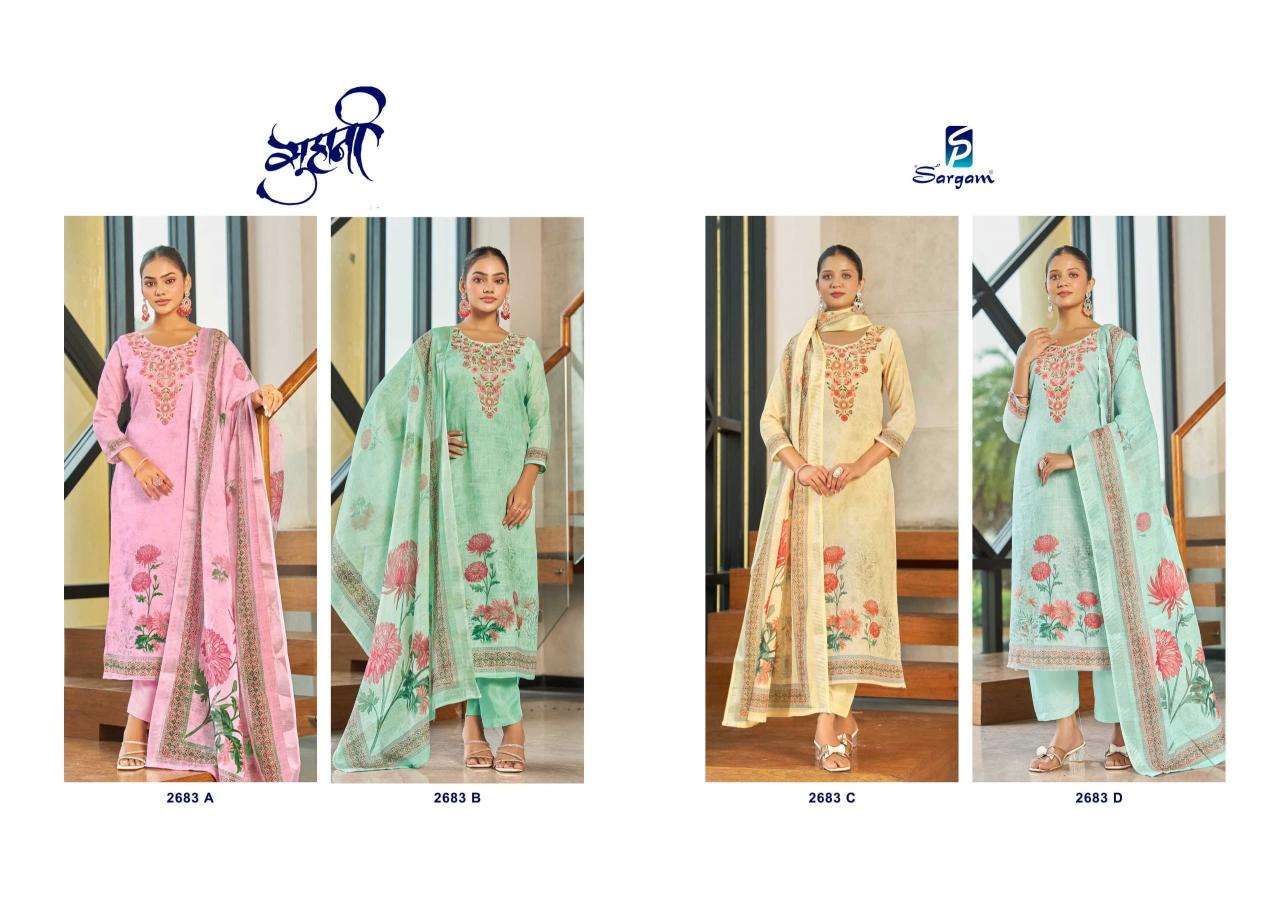 Sargam suhani lilen Dress material wholesalers in Hyderabad