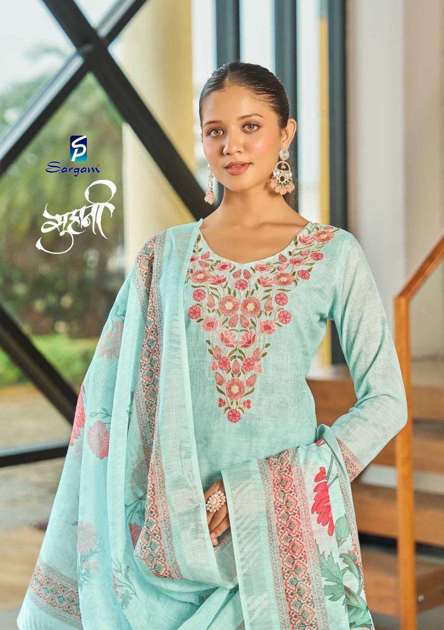 Sargam suhani lilen Dress material wholesalers in Hyderabad