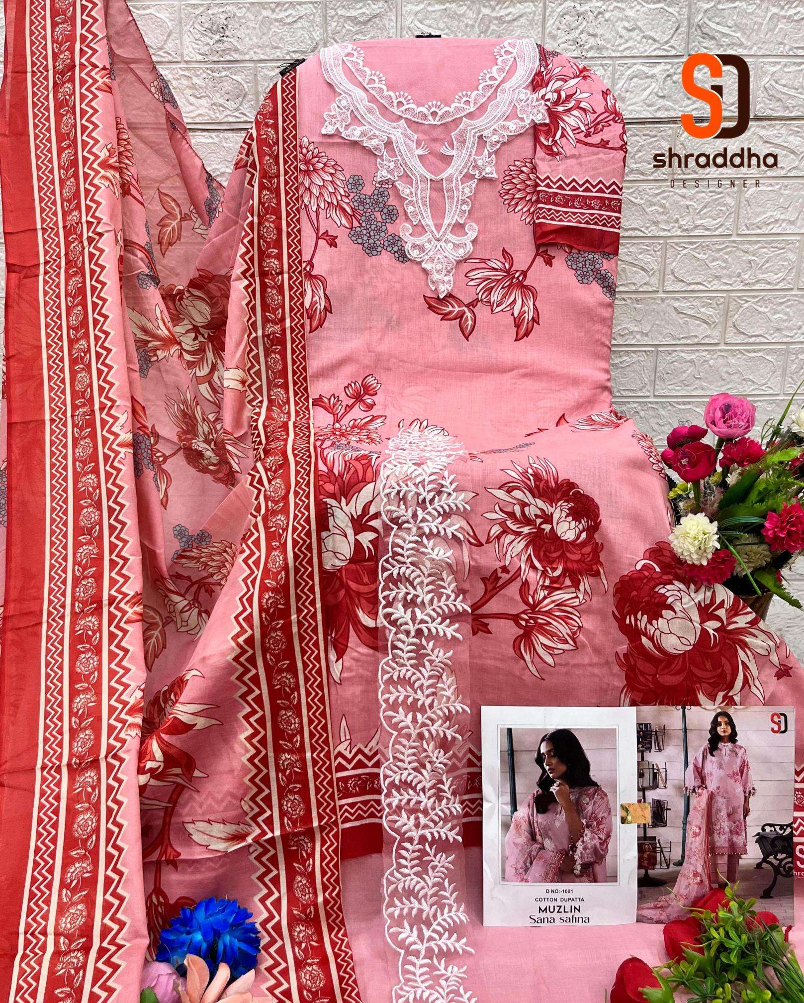 Sharaddha designer muzlin sana safinaz Wholesale dress materials online in kolkata