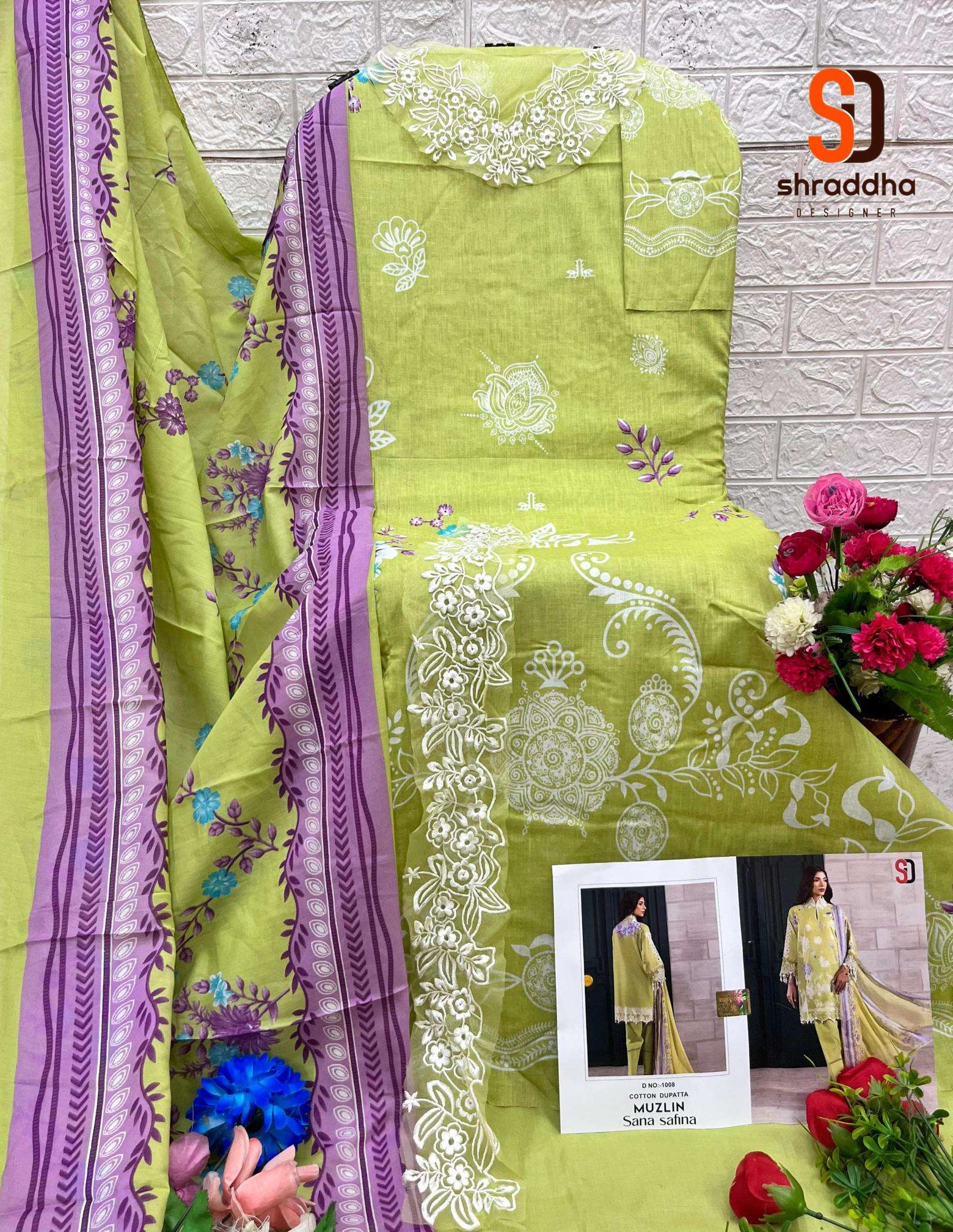 Sharaddha designer muzlin sana safinaz Wholesale dress materials online in kolkata