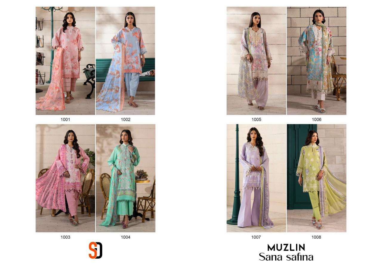 Sharaddha designer muzlin sana safinaz Wholesale dress materials online in kolkata