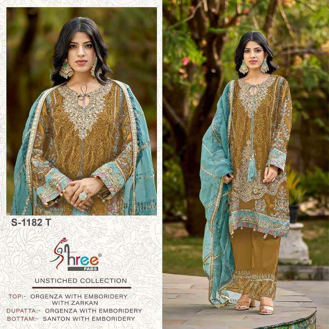 Shree fab design no-1182 Surat dress materials
