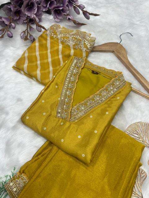 Shree salasar heavy Chinon short kurti manufacturers in surat