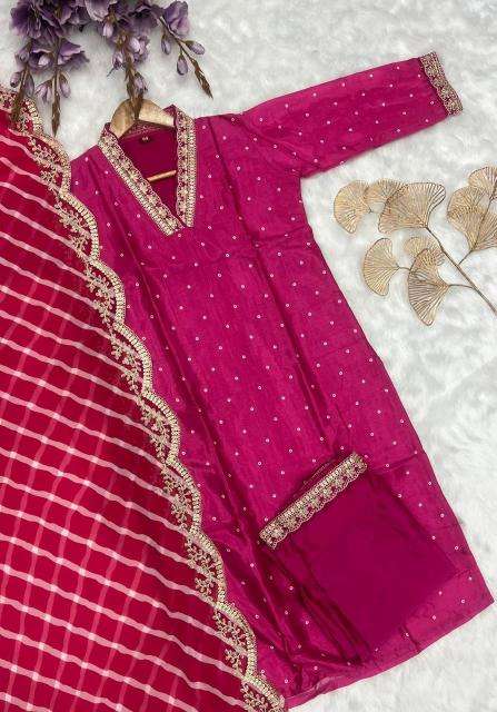 Shree salasar heavy Chinon short kurti manufacturers in surat