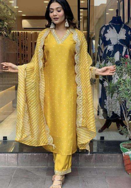 Shree salasar heavy Chinon short kurti manufacturers in surat