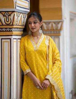 Shree salasar heavy Chinon short kurti manufacturers in surat