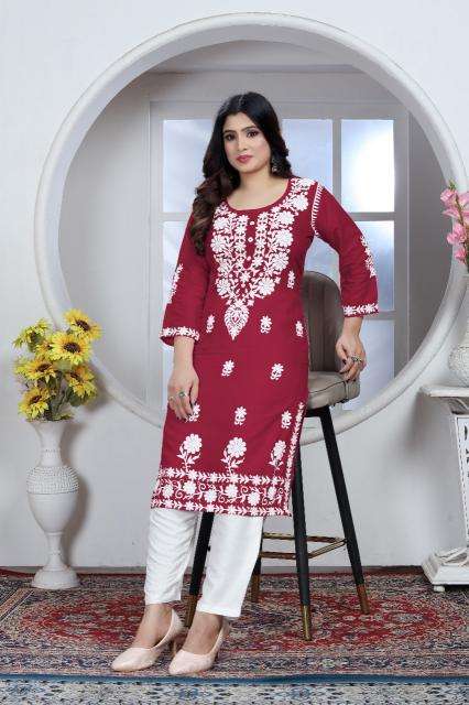 Shree salasar sui dhaga 3 arkita kurti manufacturers in gandhi surat gujarat