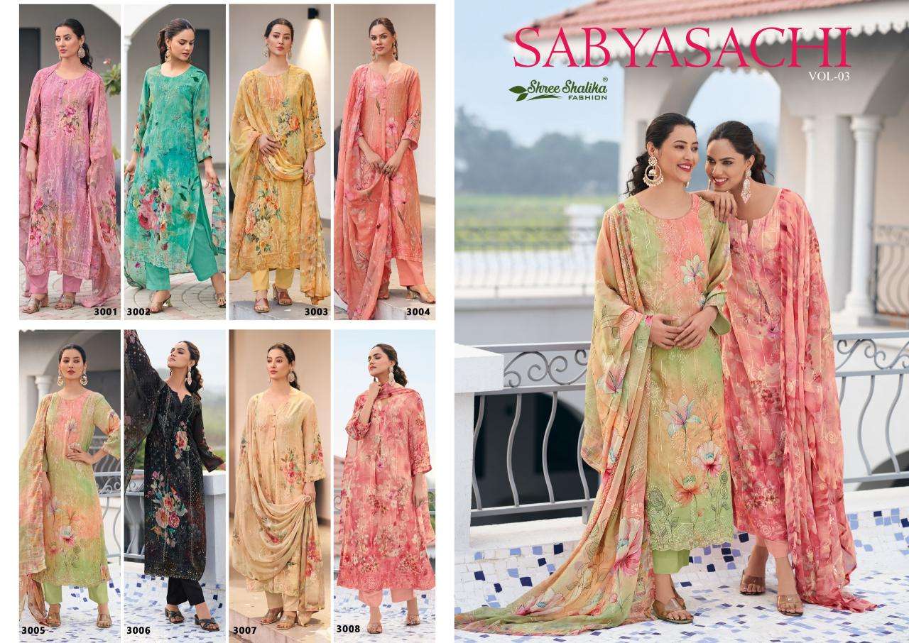 Shree salika sabyasachi vol 3 Cheap dress materials wholesale