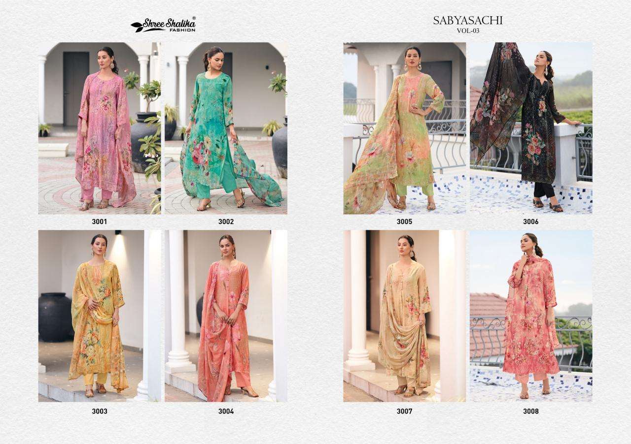 Shree salika sabyasachi vol 3 Cheap dress materials wholesale