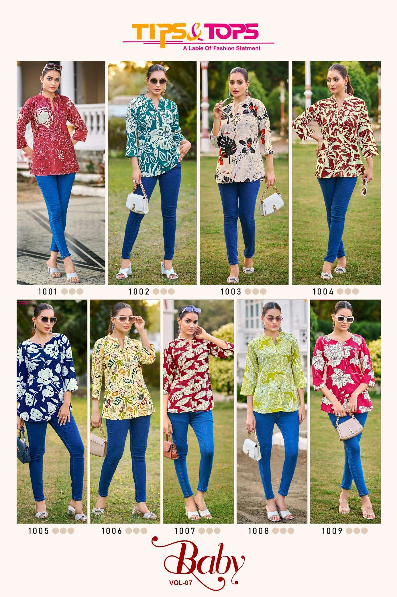 Tips & tops baby vol 7 Printed kurtis in mumbai
