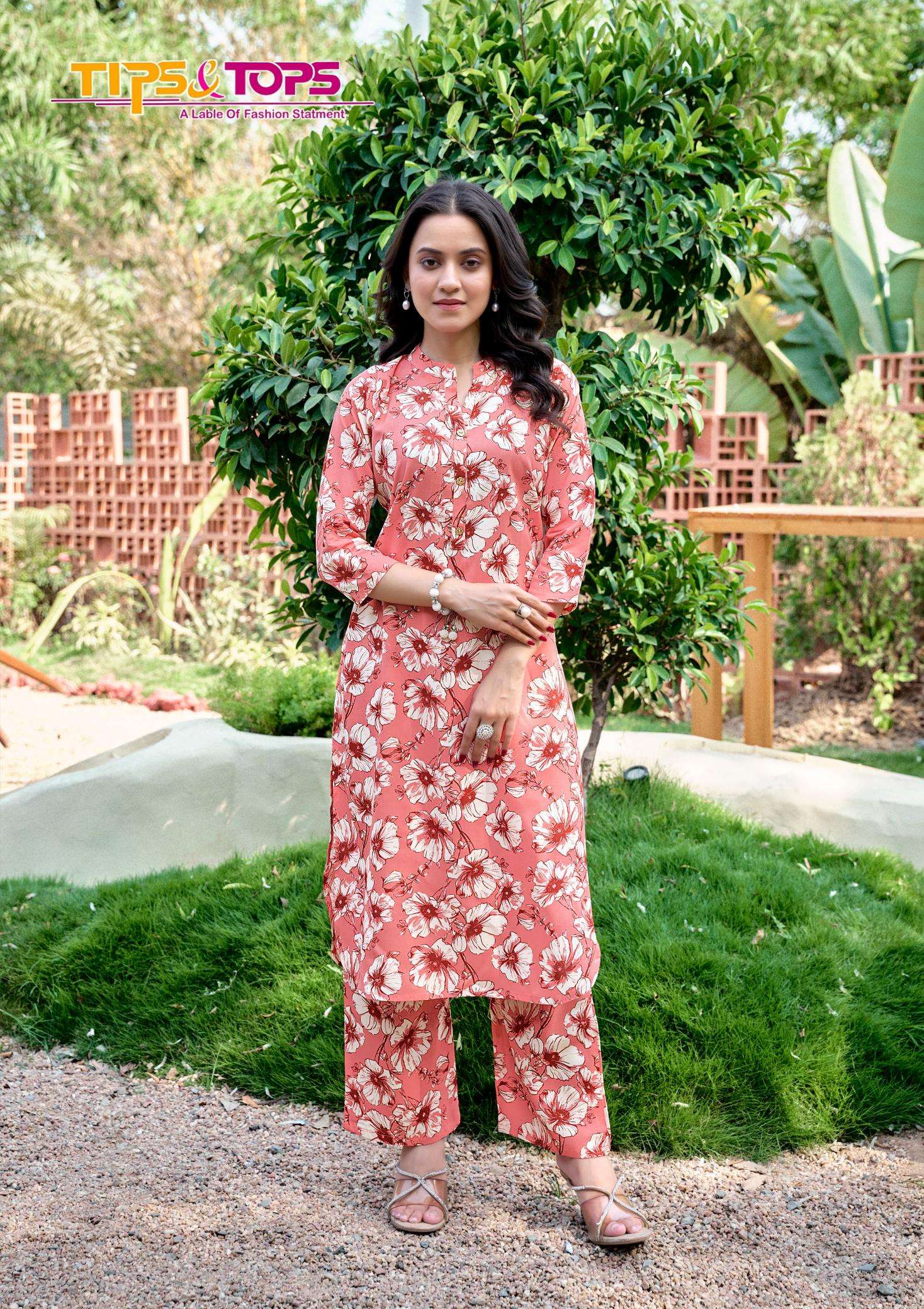 Tips & tops cinderella vol 5 coord set kurti manufacturer for online in surat