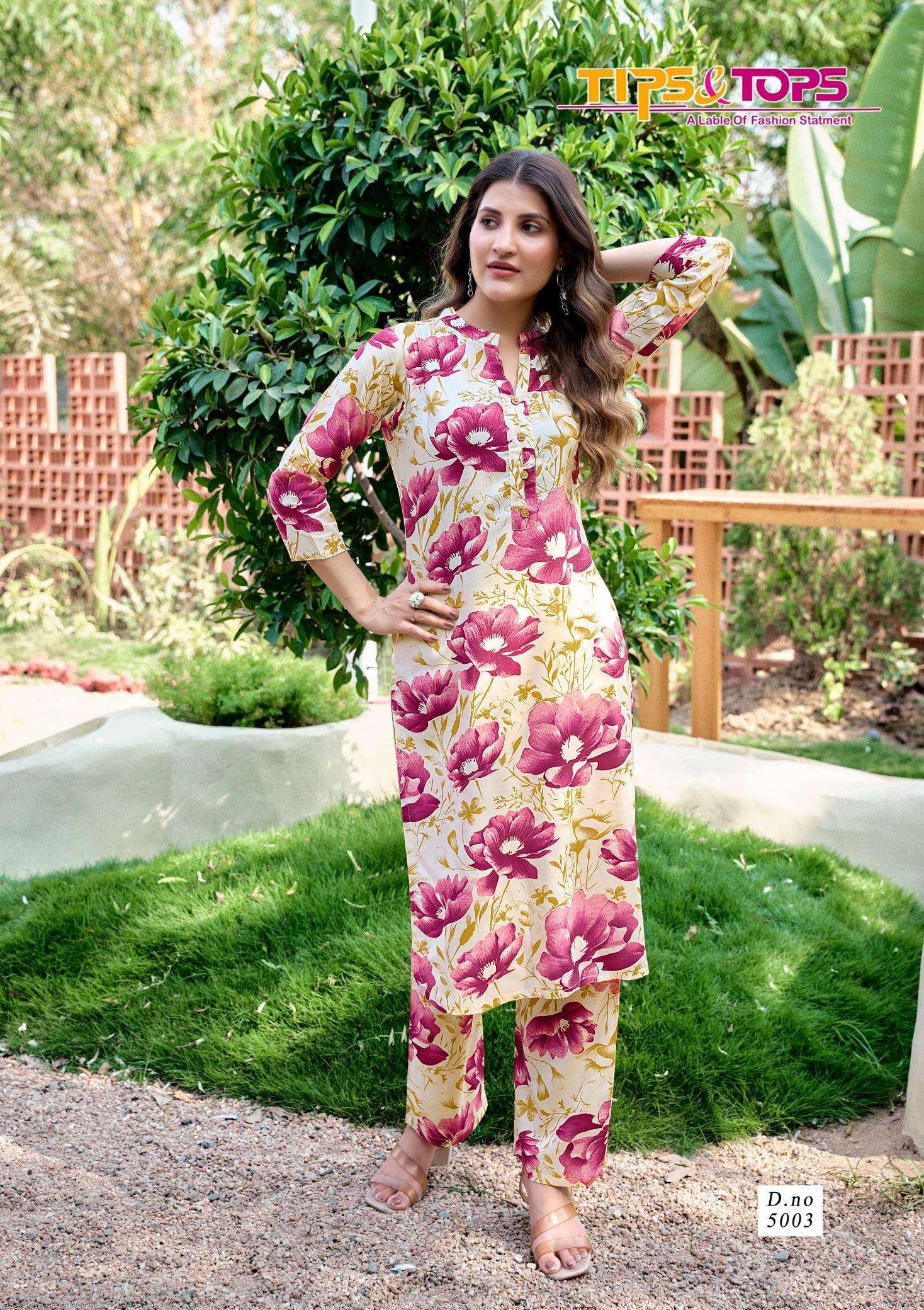 Tips & tops cinderella vol 5 coord set kurti manufacturer for online in surat