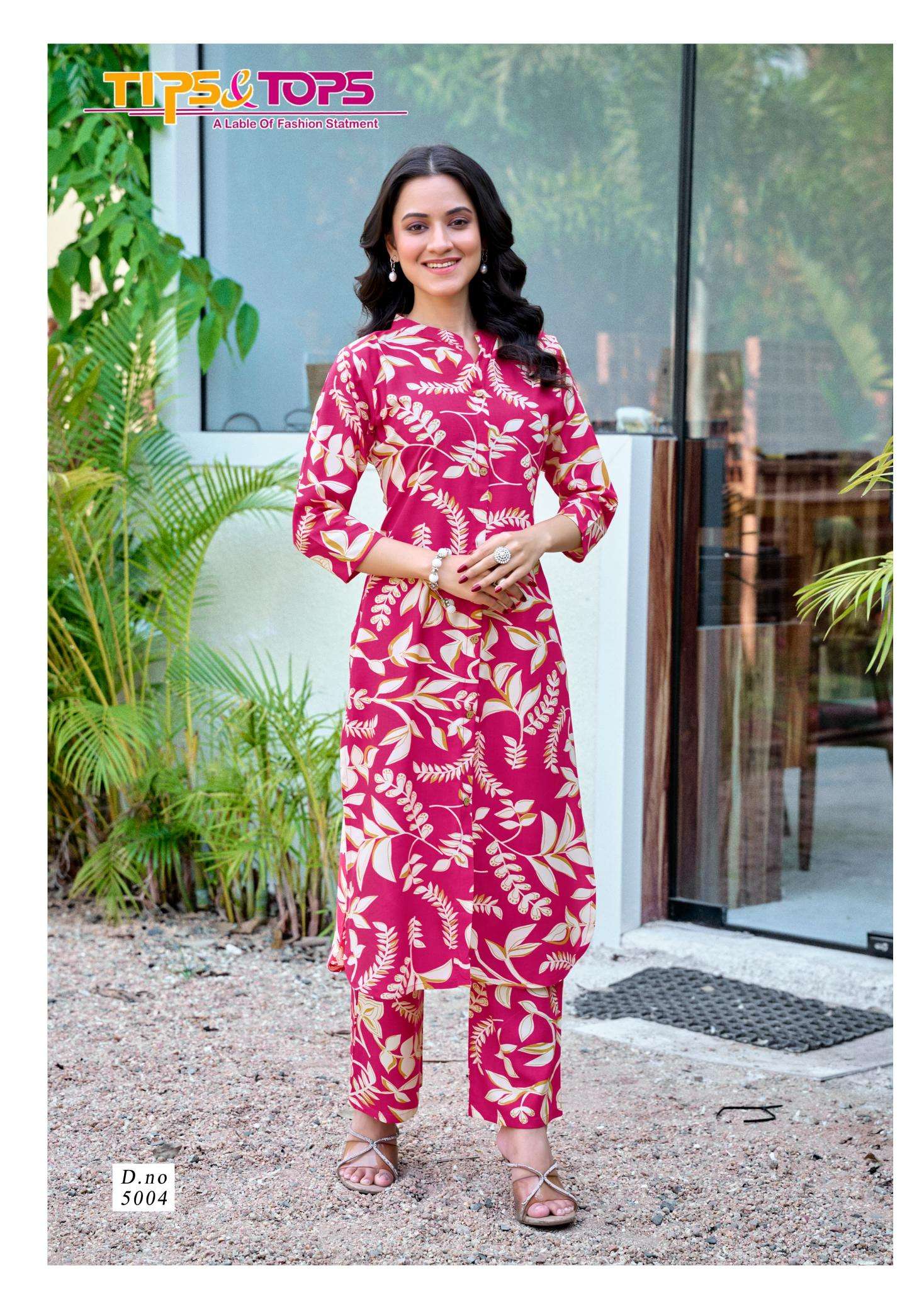 Tips & tops cinderella vol 5 coord set kurti manufacturer for online in surat