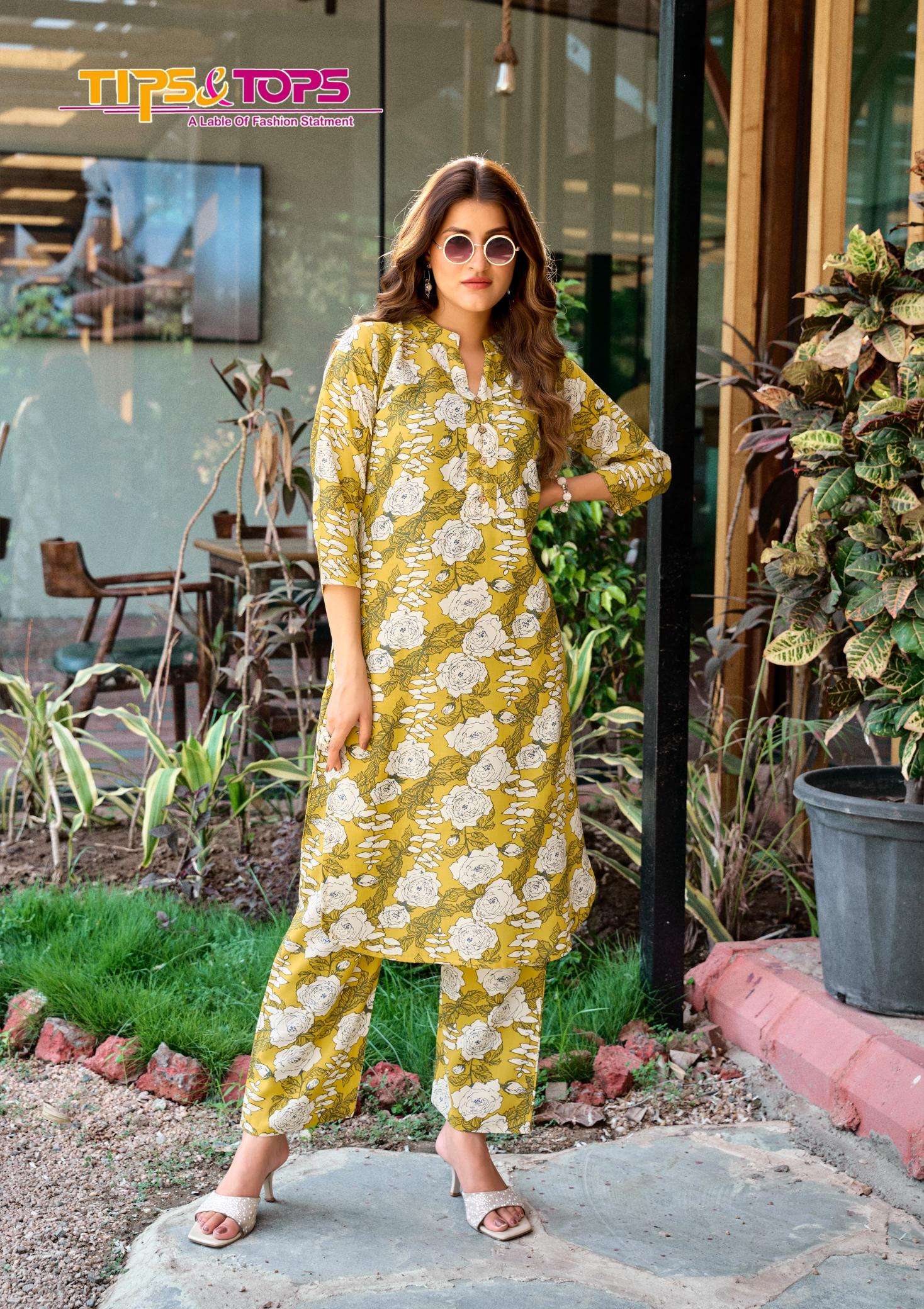 Tips & tops cinderella vol 5 coord set kurti manufacturer for online in surat