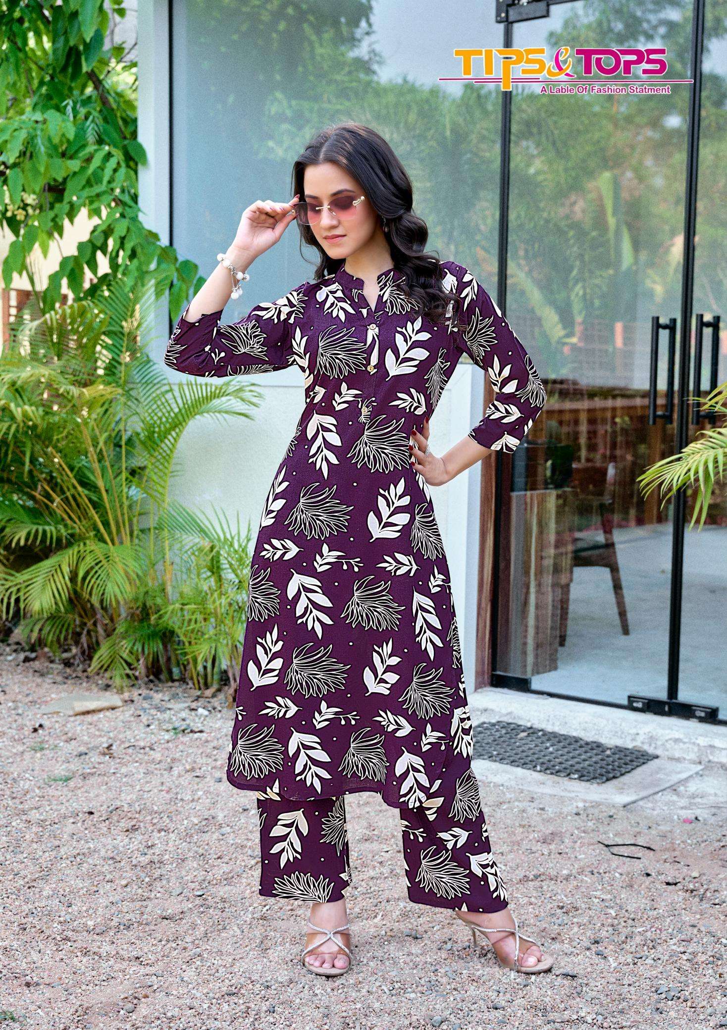 Tips & tops cinderella vol 5 coord set kurti manufacturer for online in surat