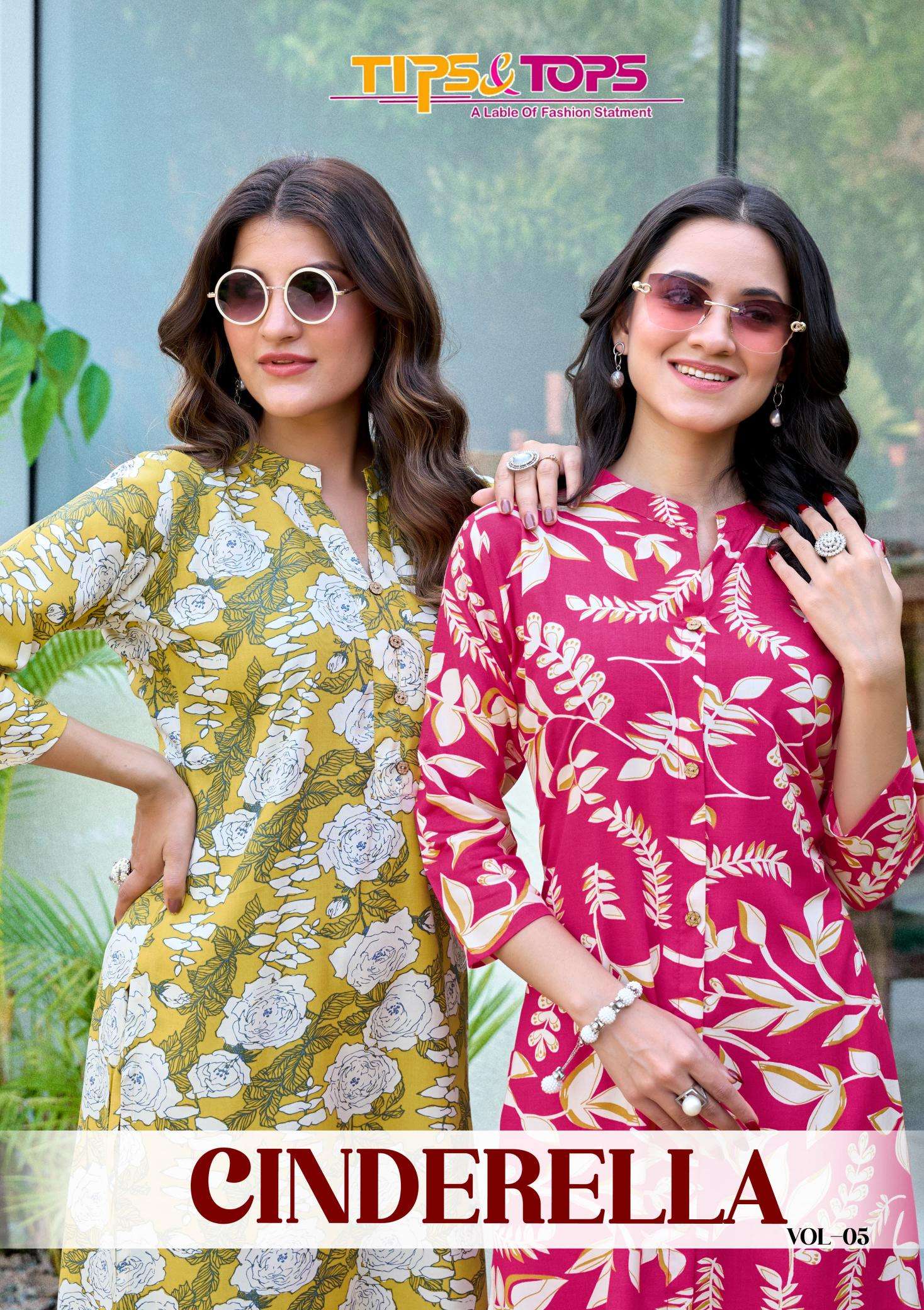 Tips & tops cinderella vol 5 coord set kurti manufacturer for online in surat
