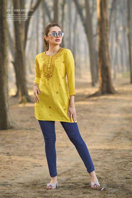 Tips & tops colors vol 5 fancy kurti manufacturer in surat